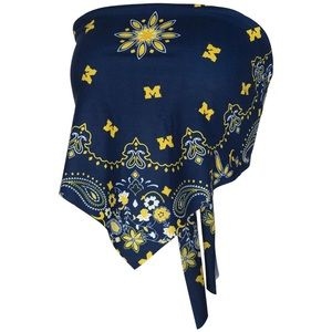 Michigan Bandana Crop (Gameday Apparel!!)